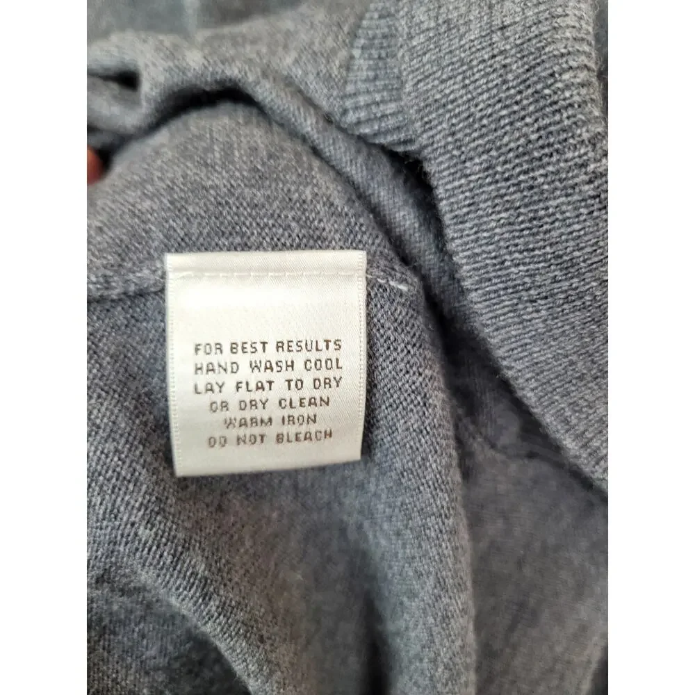 Peter Millar Men's Merino Wool V-Neck Long Sleeve Sweater Gary Size XL
